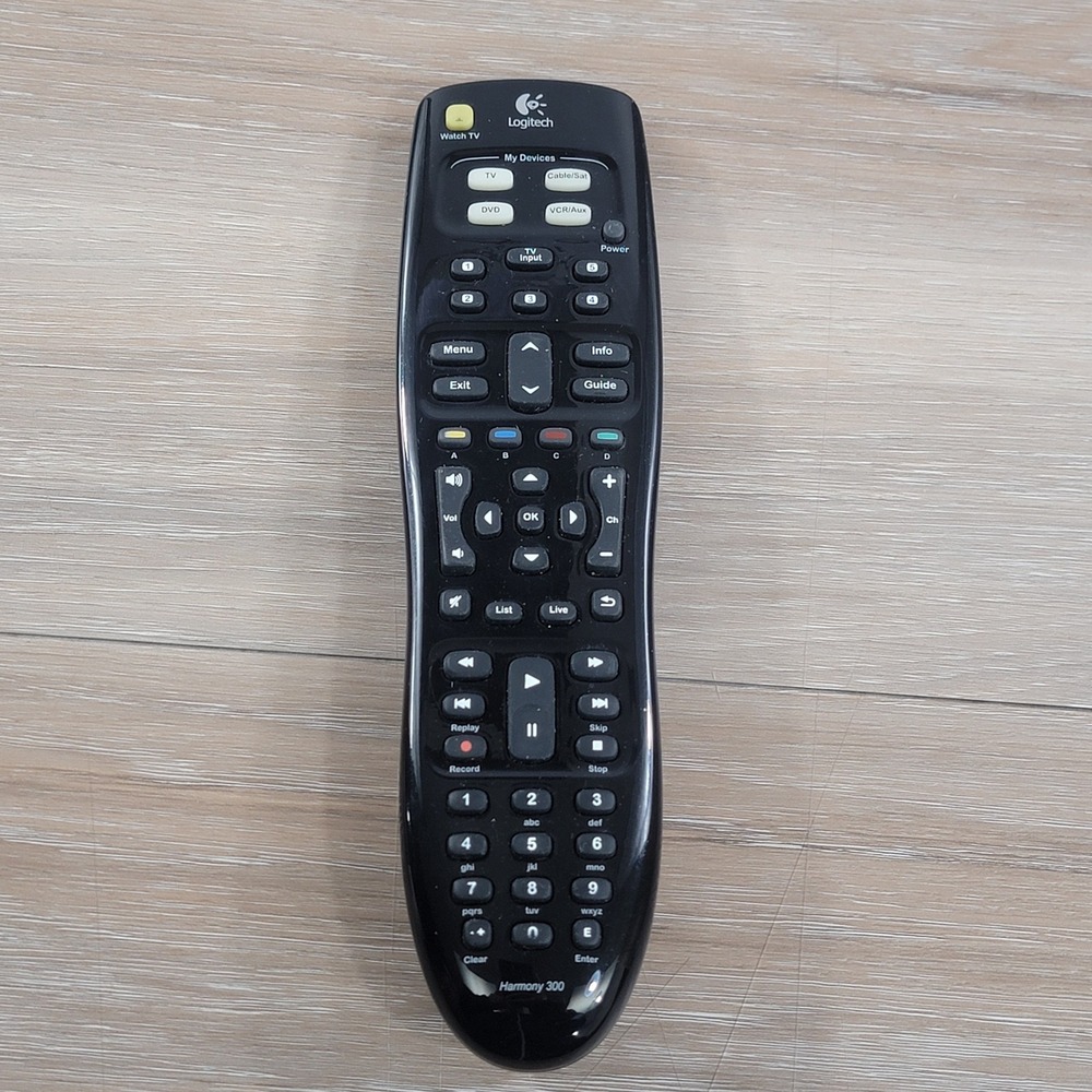 Logitech Harmony 300 Universal Remote Control Black 915-000143 4-Device Support
